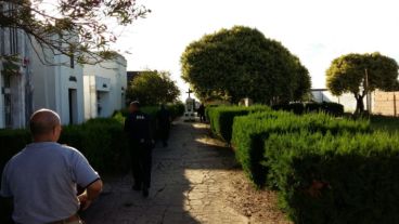 Un amplísimo despliegue alteró la habitual tranquilidad de la zona.