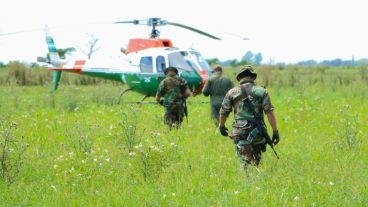 Gran operativo en localidades de Santa Fe para dar con los tres prófugos. (Alan Monzón/Rosario3.com)