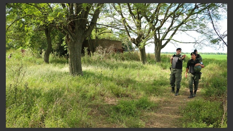 Rodeado de vegetación, así es el lugar donde los Lanatta y Schillaci fueron encontrados por gendarmes tras un allanamiento. (Alan Monzón/Rosario3.com)