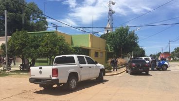 La comisaría 5° de Cayastá, donde quedó alojado el primer detenido.
