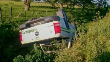 La camioneta Amarok que fue ploteada como una de Gendarmería.