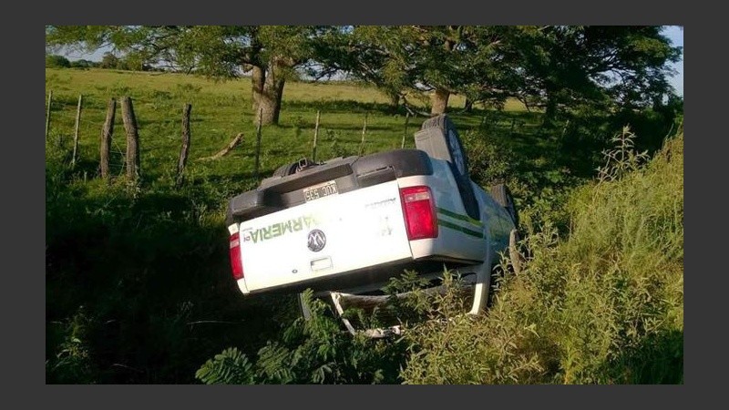 La Amarok blanca que le robaron al ingeniero santafesino.