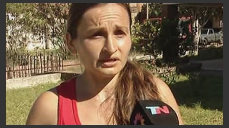 Lourdes, la esposa de Martín Franco, rehén de Schillaci y Lanatta.