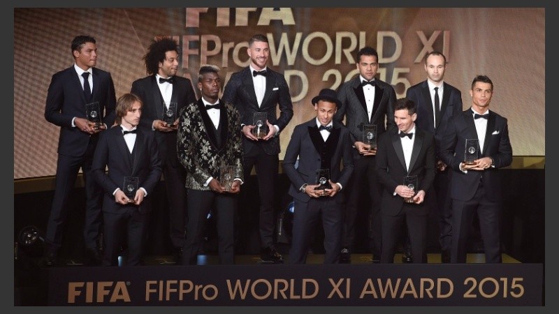 El once ideal de 2015.