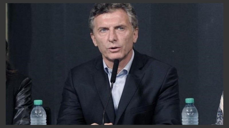 Macri en la conferencia de prensa de hoy. 
