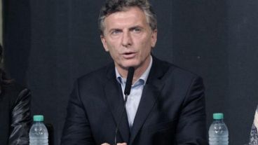 Macri en la conferencia de prensa de hoy.