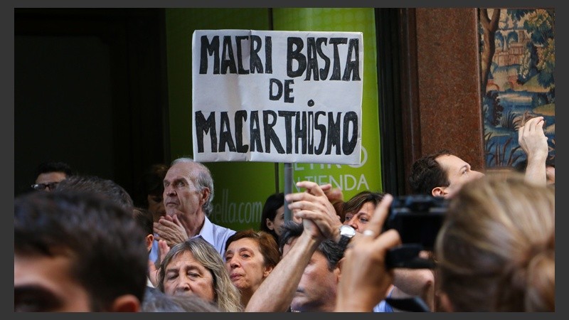 En la marcha no se olvidaron del presidente Mauricio Macri.  (Alan Monzón/Rosario3.com)