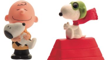 Snoopy y Charlie Brown, dos de los juguetes de la colección.