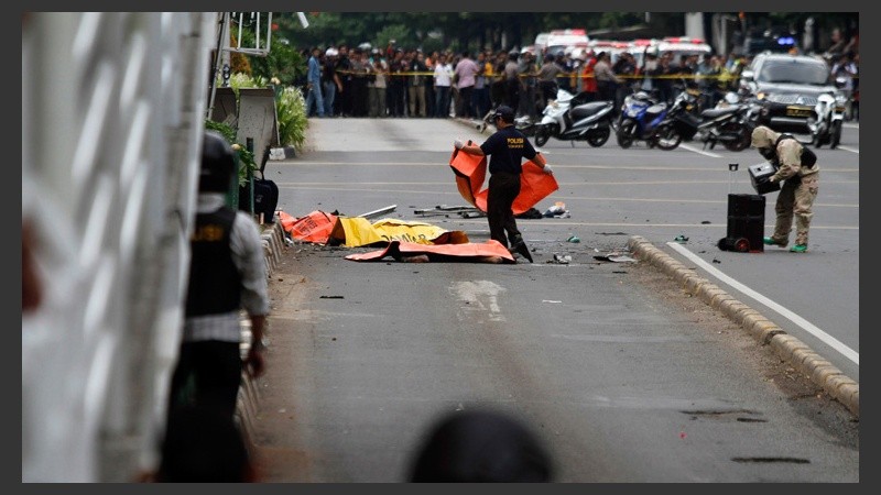 El atentado fue este jueves en el centro de Yakarta. (EFE)