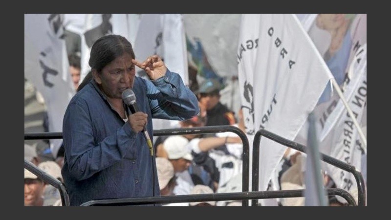 Milagro Sala, líder del movimiento Tupac Amaru.