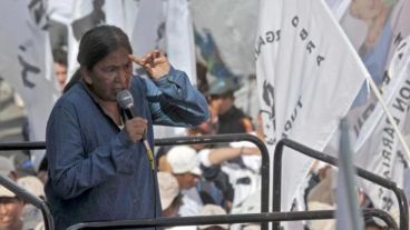 Milagro Sala, líder del movimiento Tupac Amaru.