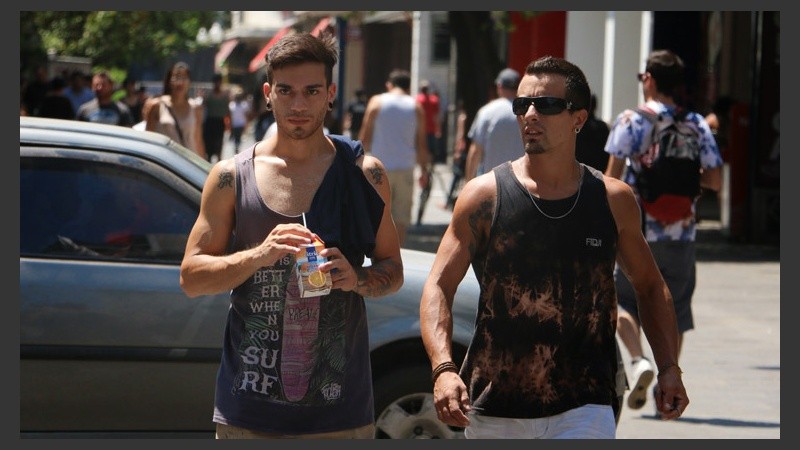 El centro rosarino un infierno este jueves. (Rosario3.com)