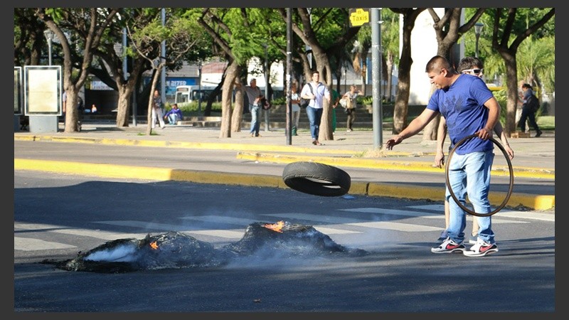 Piquete de taxista en la Terminal.