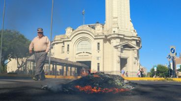 Piquete de taxista en la Terminal.