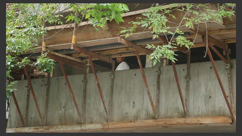 La obra en Alem al 1000 en pleno barrio Martin.