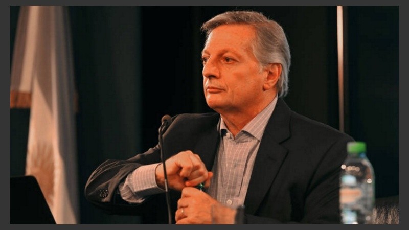 Los ministros Aranguren y Frigerio dieron una conferencia de prensa conjunta.