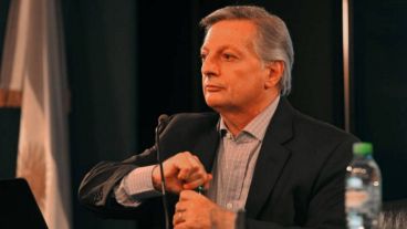 Los ministros Aranguren y Frigerio dieron una conferencia de prensa conjunta.