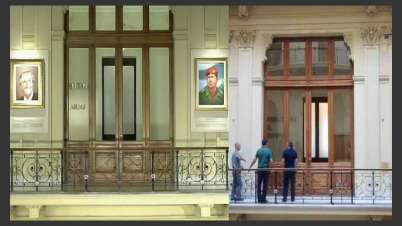 El antes y el después en la Casa Rosada. 