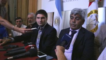 El fiscal Baclini, aquí junto al ministro Pullaro.