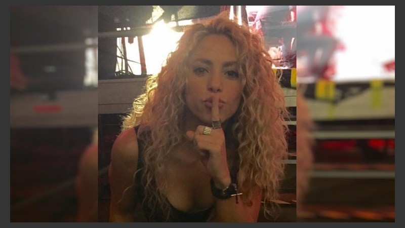 Shakira subió la imagen en las horas previas a la celebración de su cumpleaños.