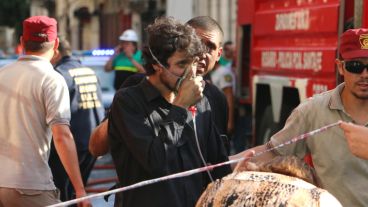 Mucho susto en el centro rosarino.