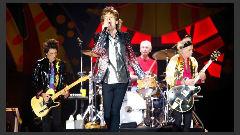 Los Rolling Stones en Santiago este miércoles. (EFE)