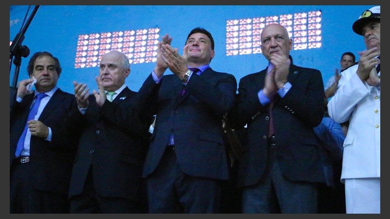Sin Macri. El acto estuvo encabezado por autoridades locales.