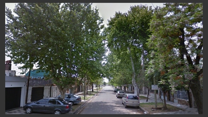 La zona donde se produjo el robo. 