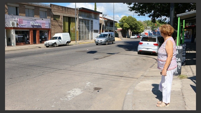La zona del accidente.