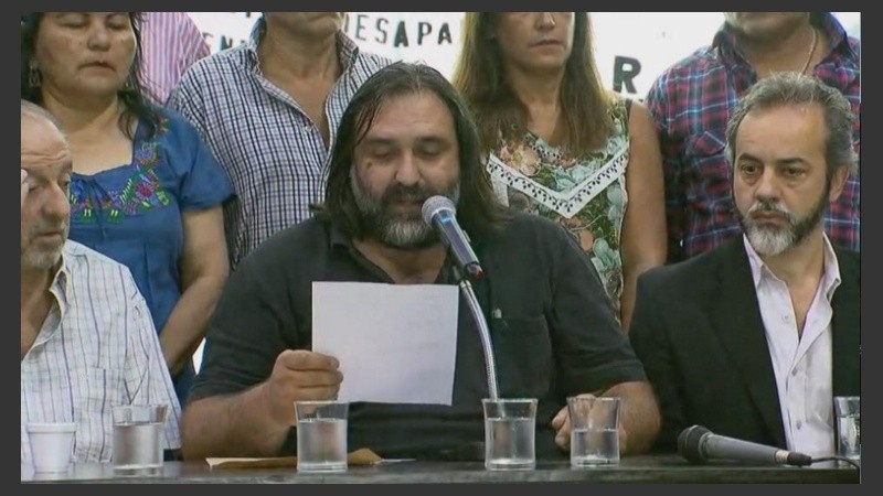 Baradel volvió a hablar del conflicto con el gobierno. 