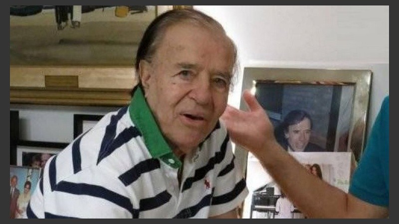 El test de coronavirus del ex presidente Carlos Menem dio negativo.