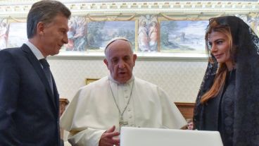 Macri habló después de su encuentro con el Papa.