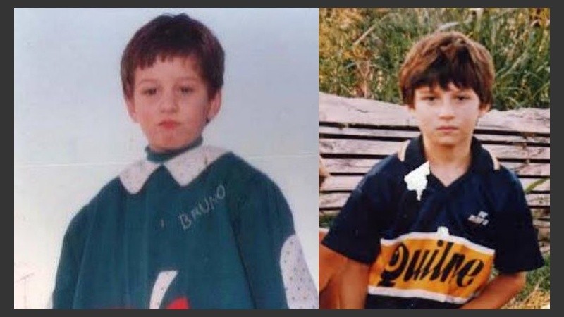 Bruno cuando era niño. 