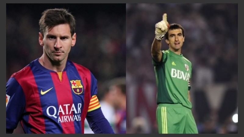 Tras el pedido de Barovero, Leo volvió con la camiseta del chileno Claudio Bravo. Pero le dio algo más: sus botines.