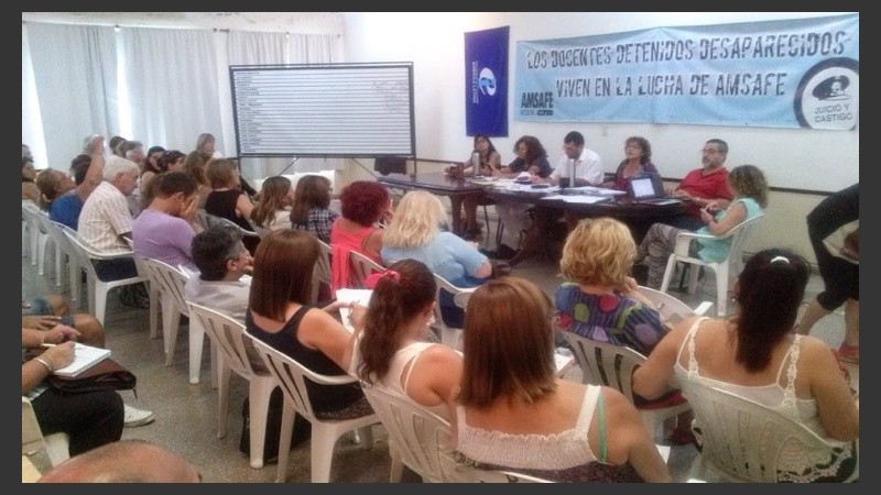 Los docentes de Amsafé definieron en asamblea.