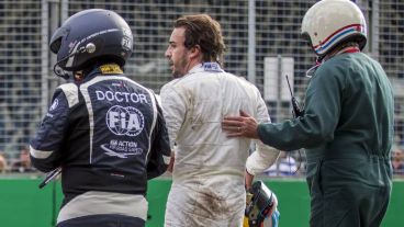 "Nos jugamos la vida cada vez que nos sentamos en un monoplaza de F1", aseguró Alonso tras el accidente.
