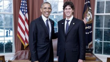 Martín Lousteau durante una visita a Estados Unidos antes de asumir el cargo de embajador al que ahora renunció.