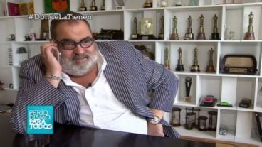 Lanata en comunicación telefónica con Fariña.