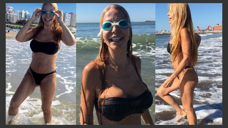 Grace, una diosa en el mar y casi al natural. 