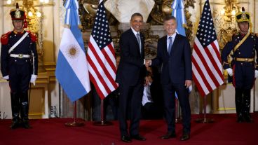 Obama mantuvo un encuentro con el presidente Mauricio Macri en Casa Rosada.