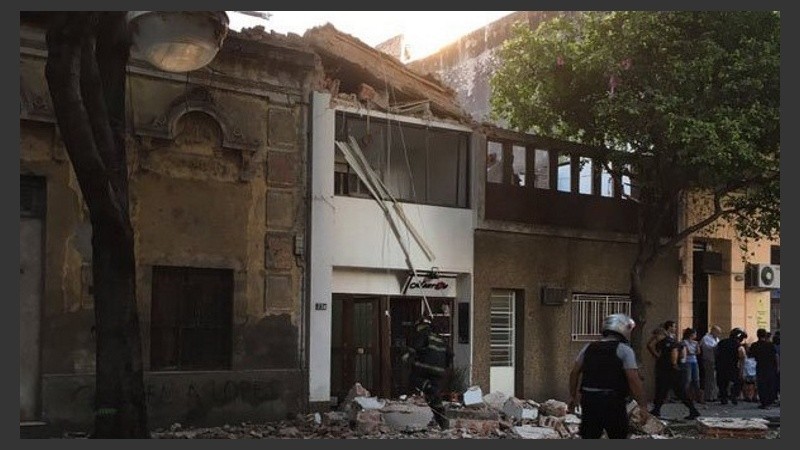 El siniestro fue en el inmueble de Balcarce 23 bis.