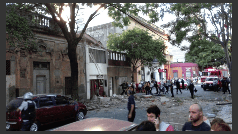 El siniestro fue en el inmueble de Balcarce 23 bis.