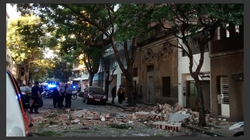 El siniestro fue en el inmueble de Balcarce 23 bis.
