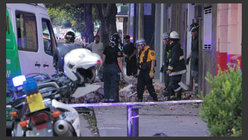 Las tareas de rescates en el lugar.