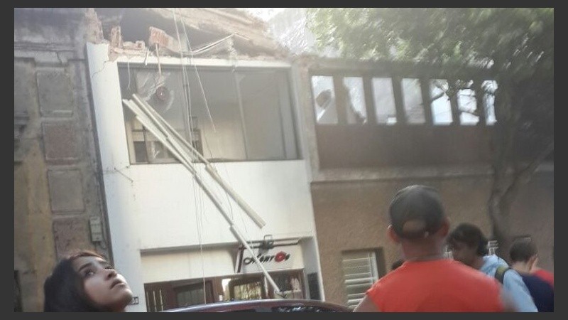 El siniestro fue en el inmueble de Balcarce 23 bis.