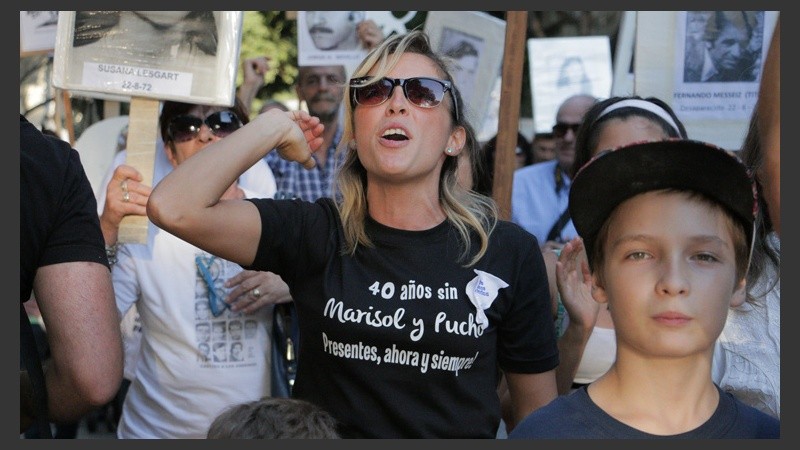 Muchos cánticos en pedido de justicia en un nuevo aniversario del Golpe.
