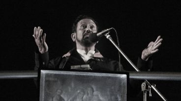 El padre Ignacio durante su discurso. (Alan Monzón/Rosario3.com)