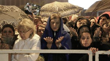 Gran acto de fe en barrio Rucci.