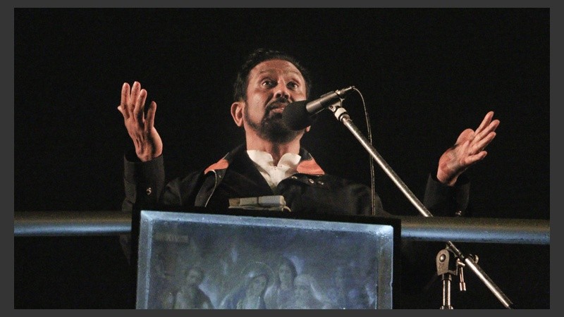 El padre Ignacio durante su discurso.