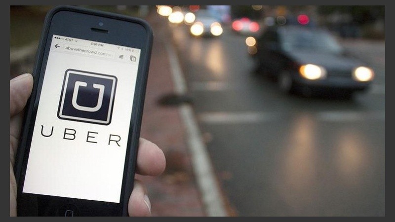 El sitio oficial de Uber abre así. 